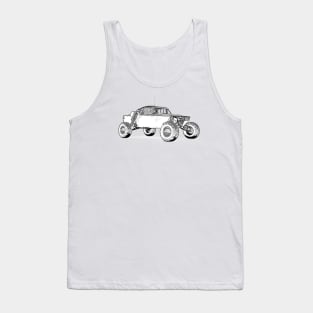 Rally Buggy Dune Wireframe Tank Top